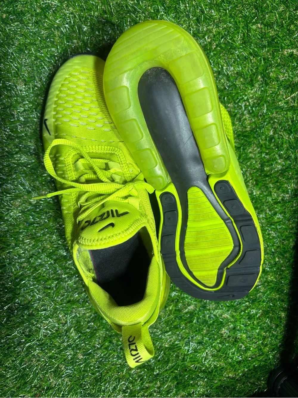 Nike Kids' Air Max 270 Neon Yellow/Black Sneakers